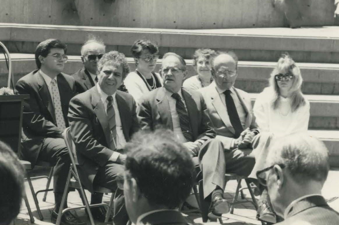 Attendees at the Anabelle Shimkowitz Senior Center dedication, Passaic, NJ, May 17, 1987
