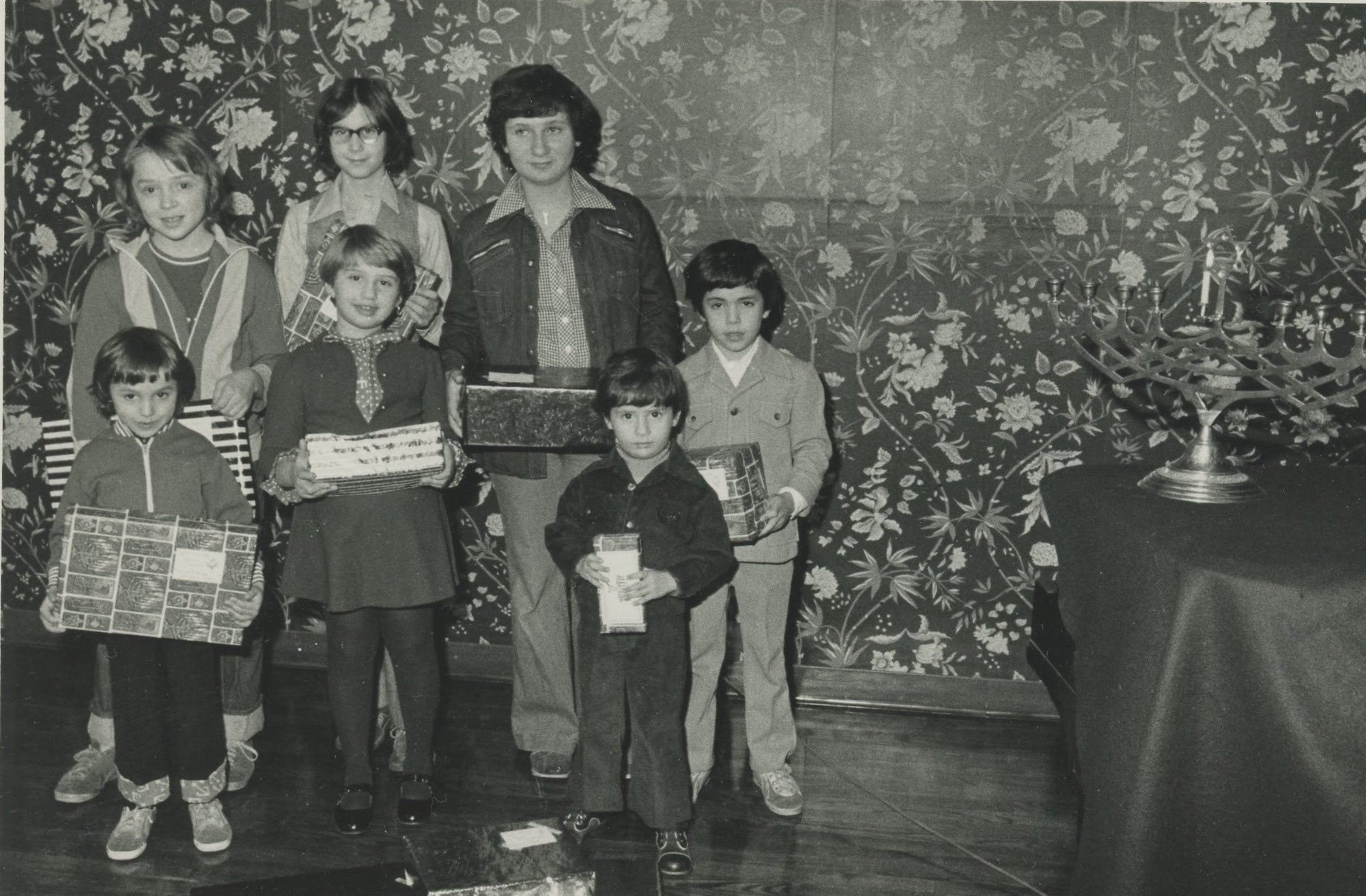 Hanukkah being celebrated at the Jewish Family Services