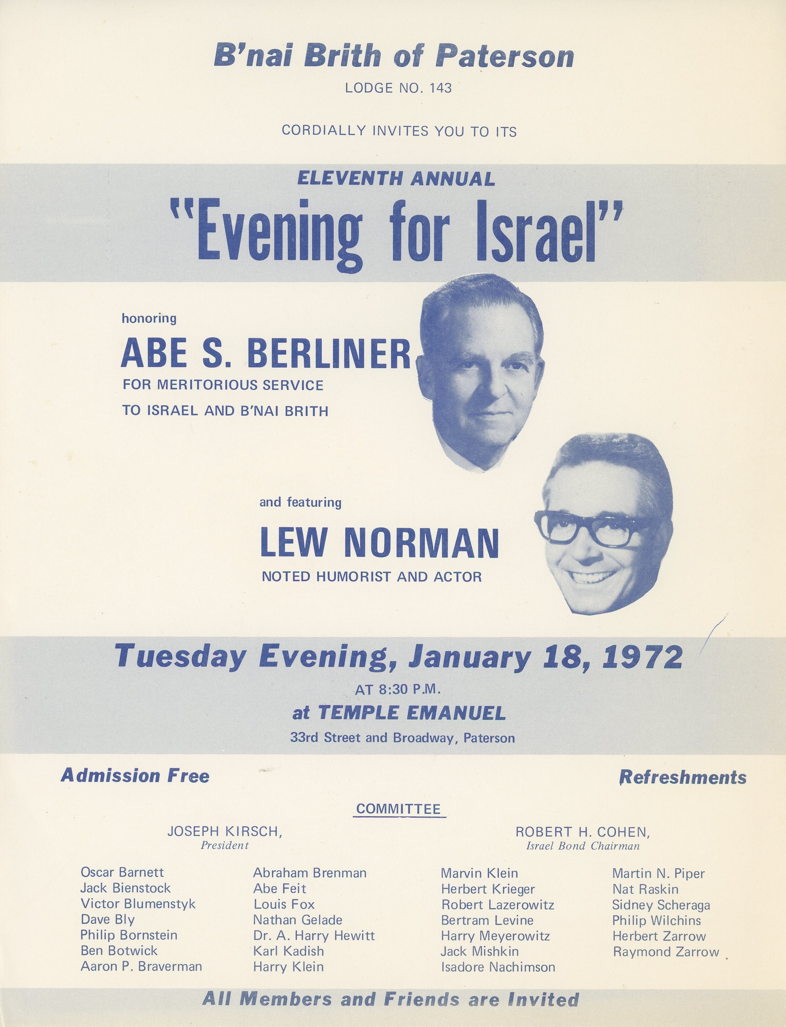 Abe Berliner, Lew Norman