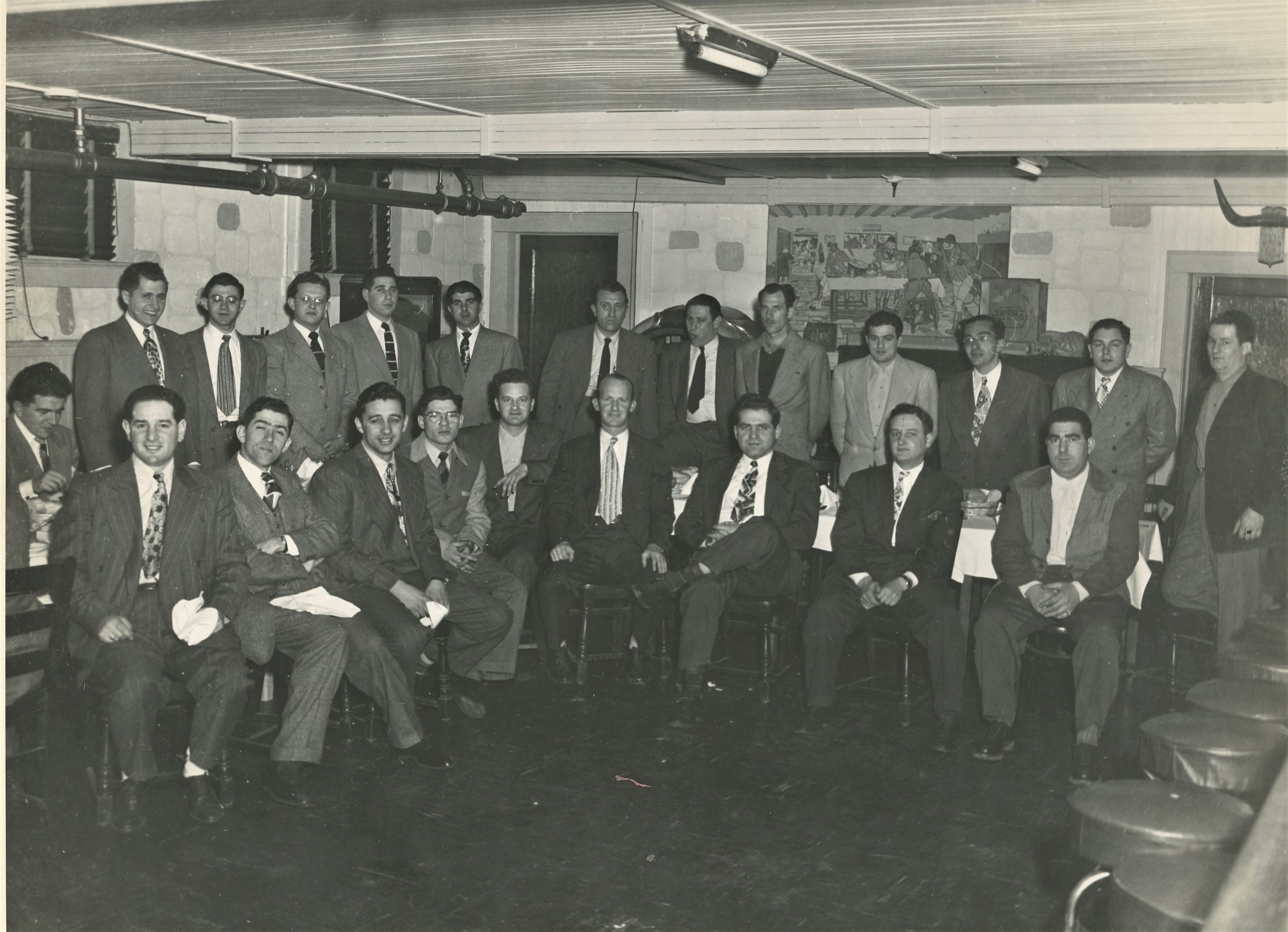 Unknown lodge group installation of officers at Casino de Charles