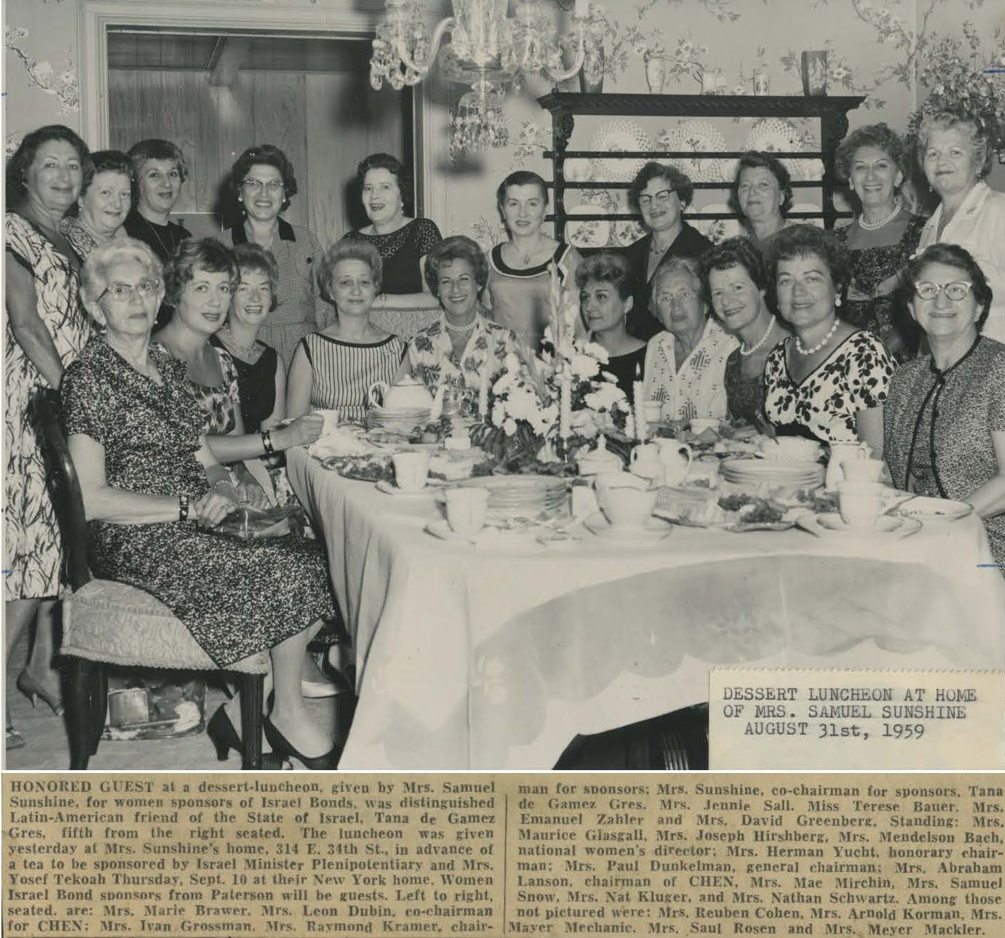 Mrs. Sam Sunshine, 314 34th St, Paterson, NJ