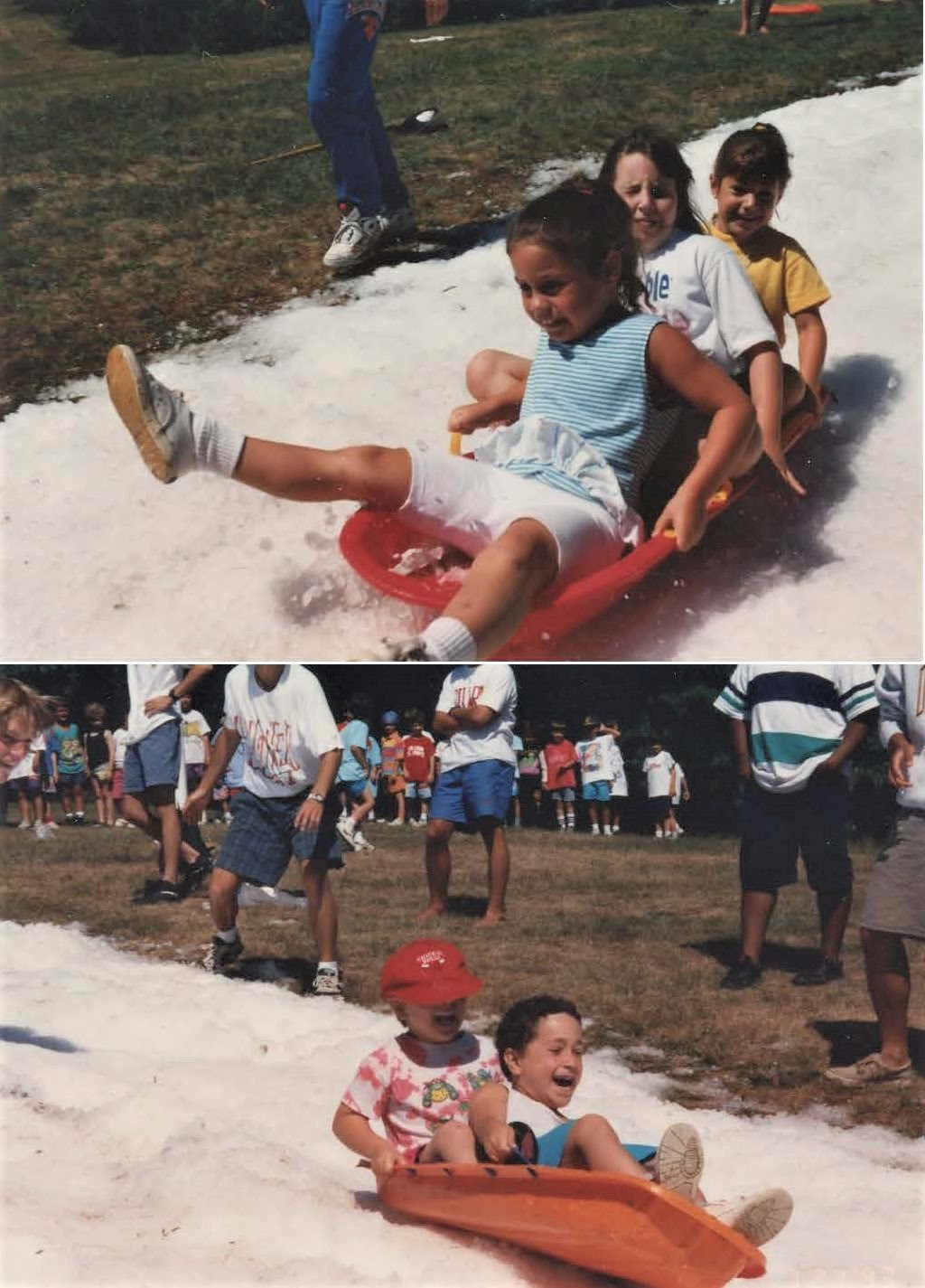 summer snow sledding
