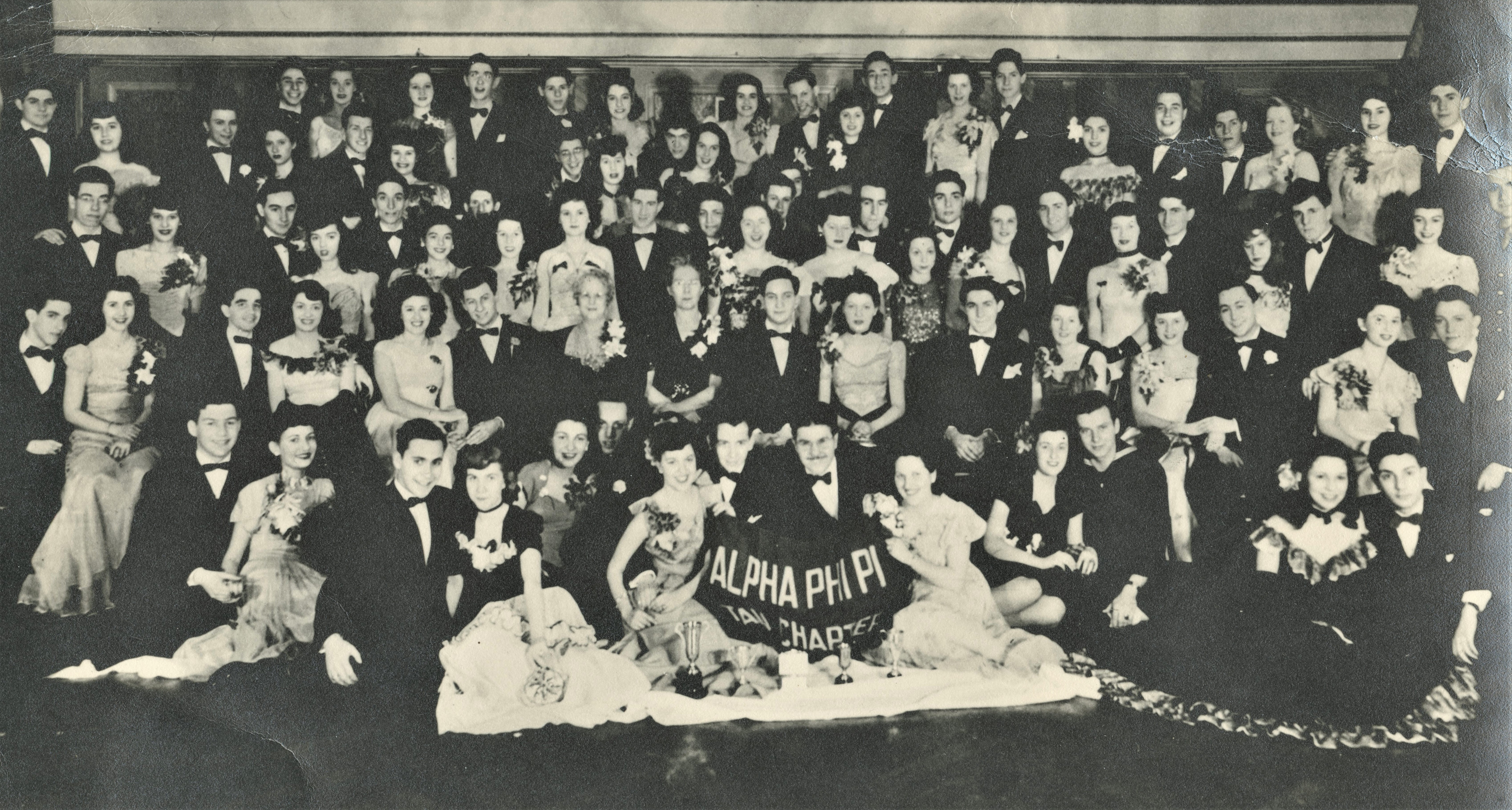 Alpha Phi Pi Fraternity Tau Chapter, large group phot