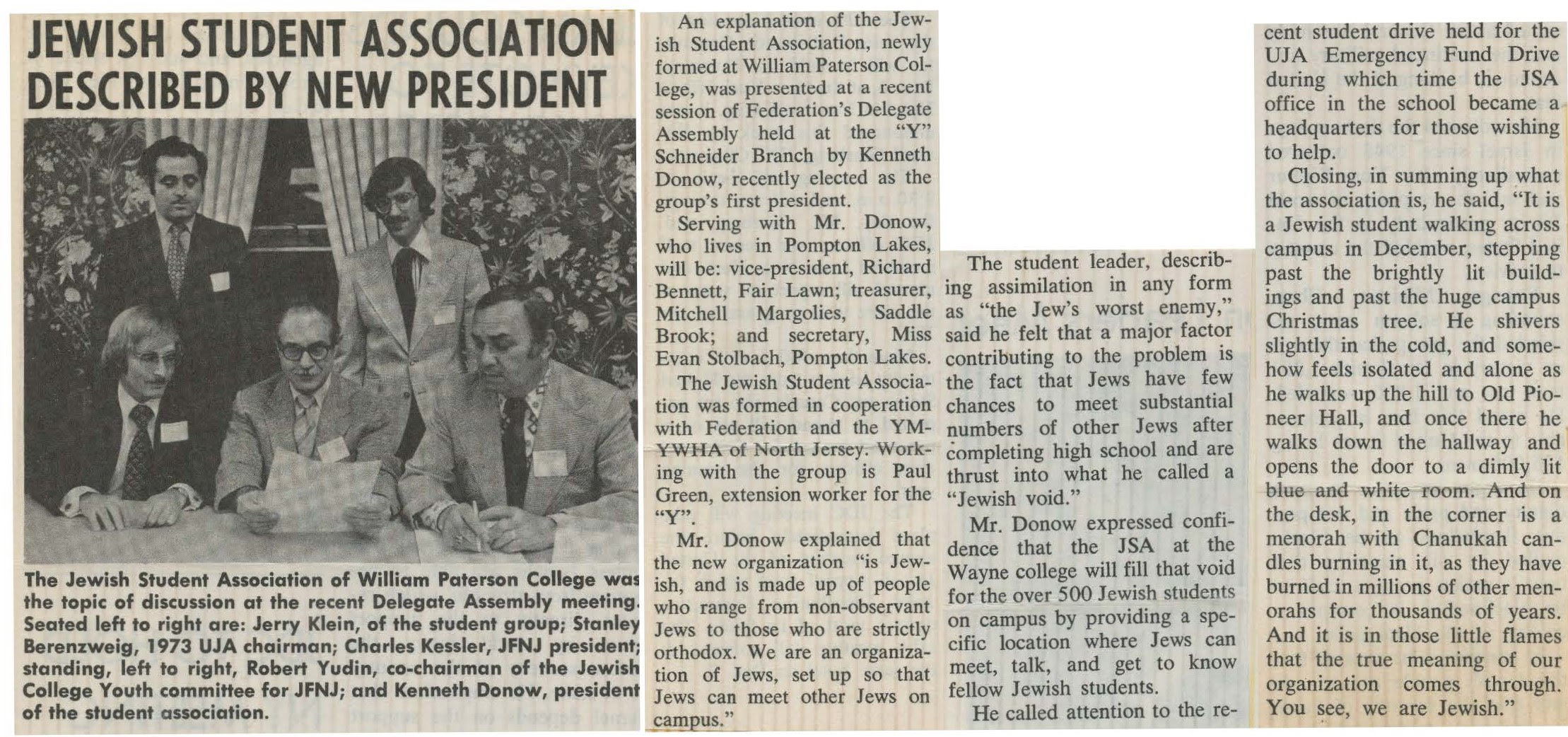 Jerry Klein, Stanley Berenzweig, Charles Kessler, Robert Yudin, Denneth Donow