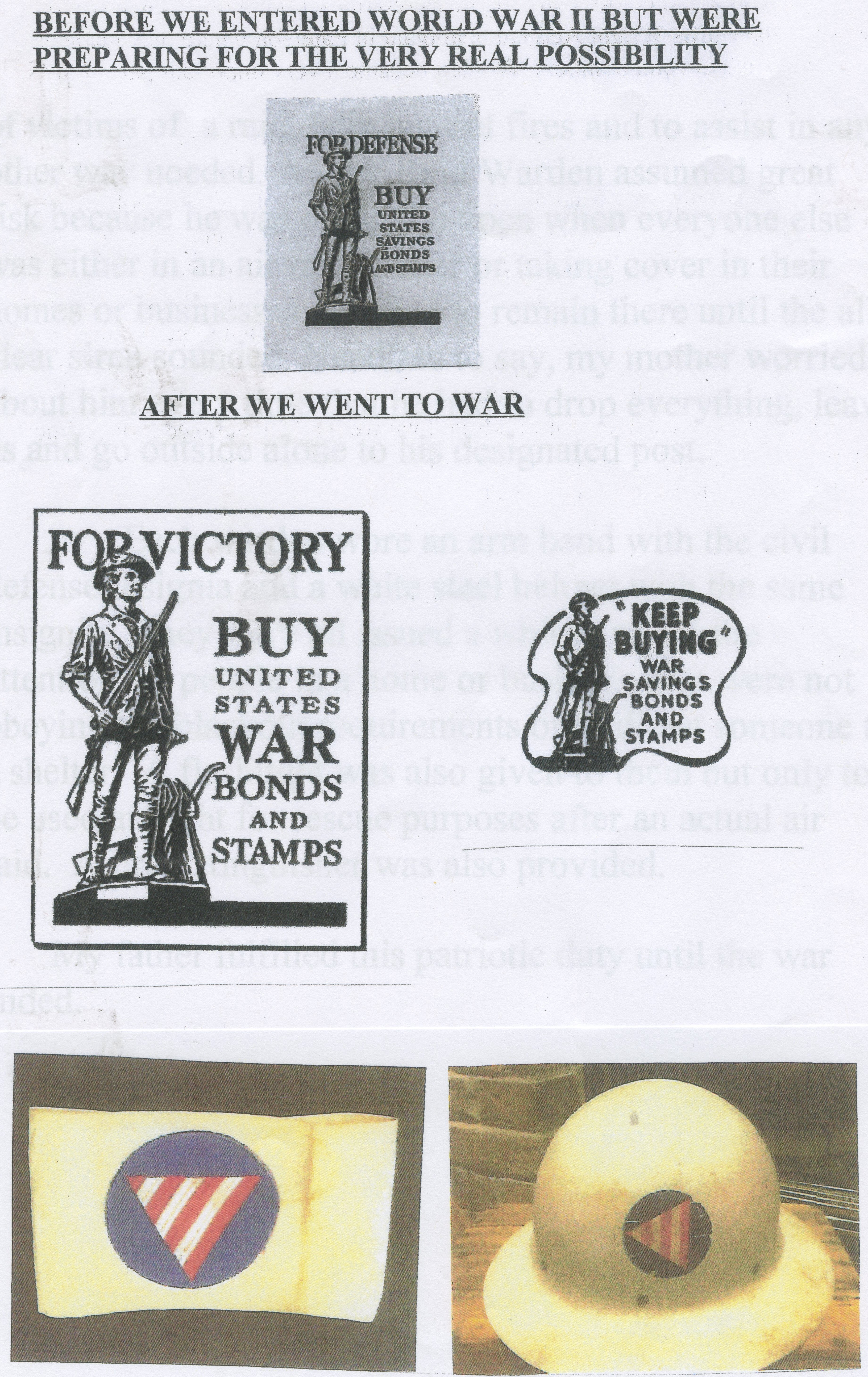 Before and after going to war.