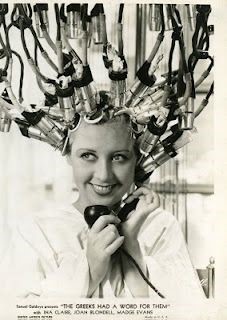 Getting a perm 1950's