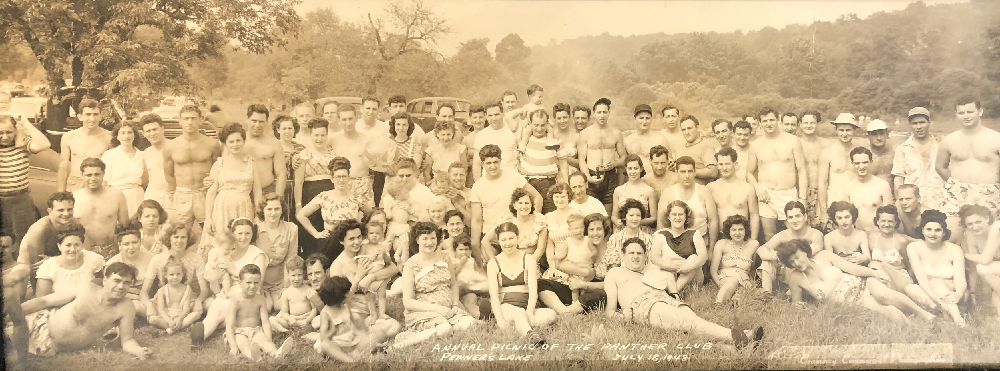 Dr. Johnny Nussman, Haida Nussman, Helen Ozegowsky, Jay Ozegowsky, Penner's Lake NJ, 1948
