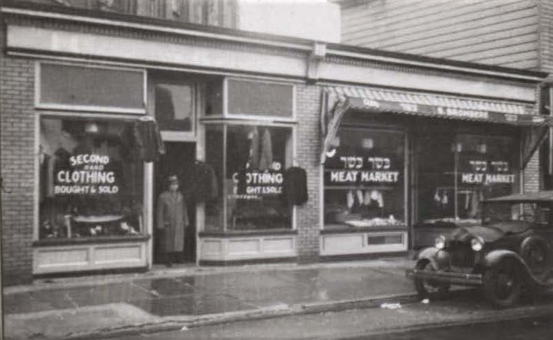 Secondhand Clothing and Kosher Meat Market, 124-128 River St, Paterson NJ
