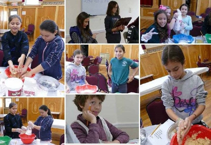 Bris Avrohom of Fair Lawn students, cooking Hanukkah treats, Fair Lawn NJ
