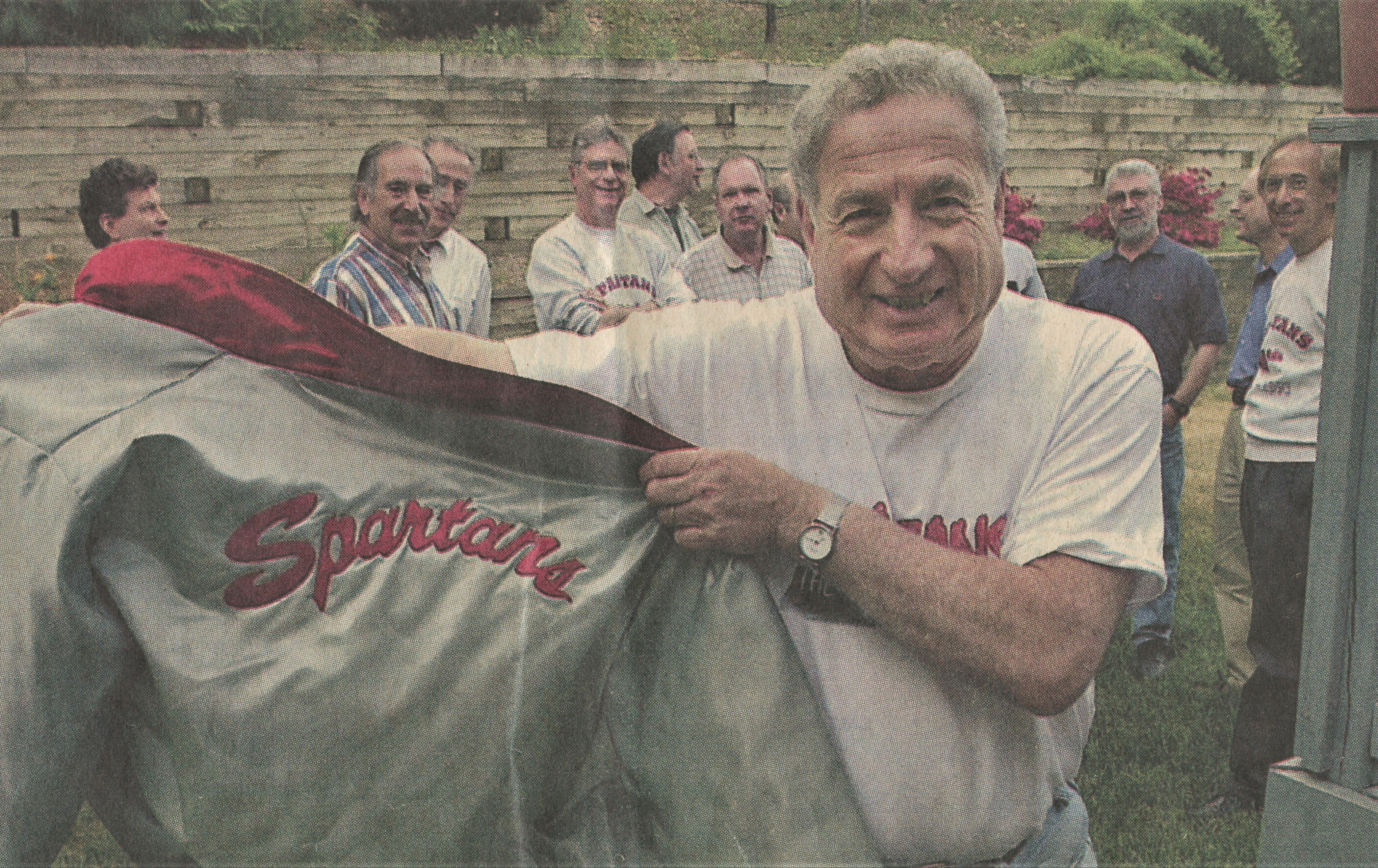 Moe Liss, Spartans reunion, May 2001, Paterson NJ