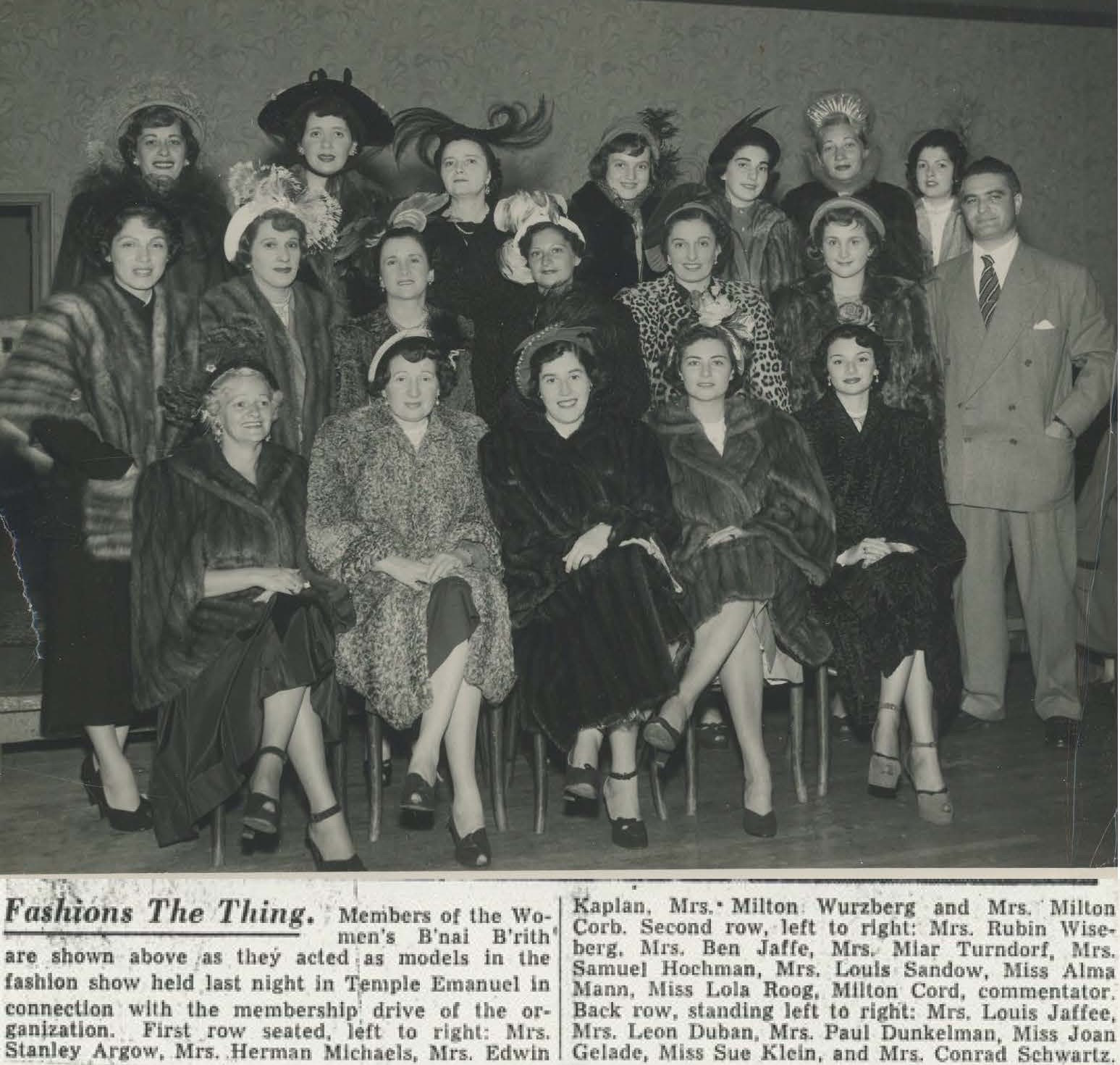 B'nai Brith Fashion Show