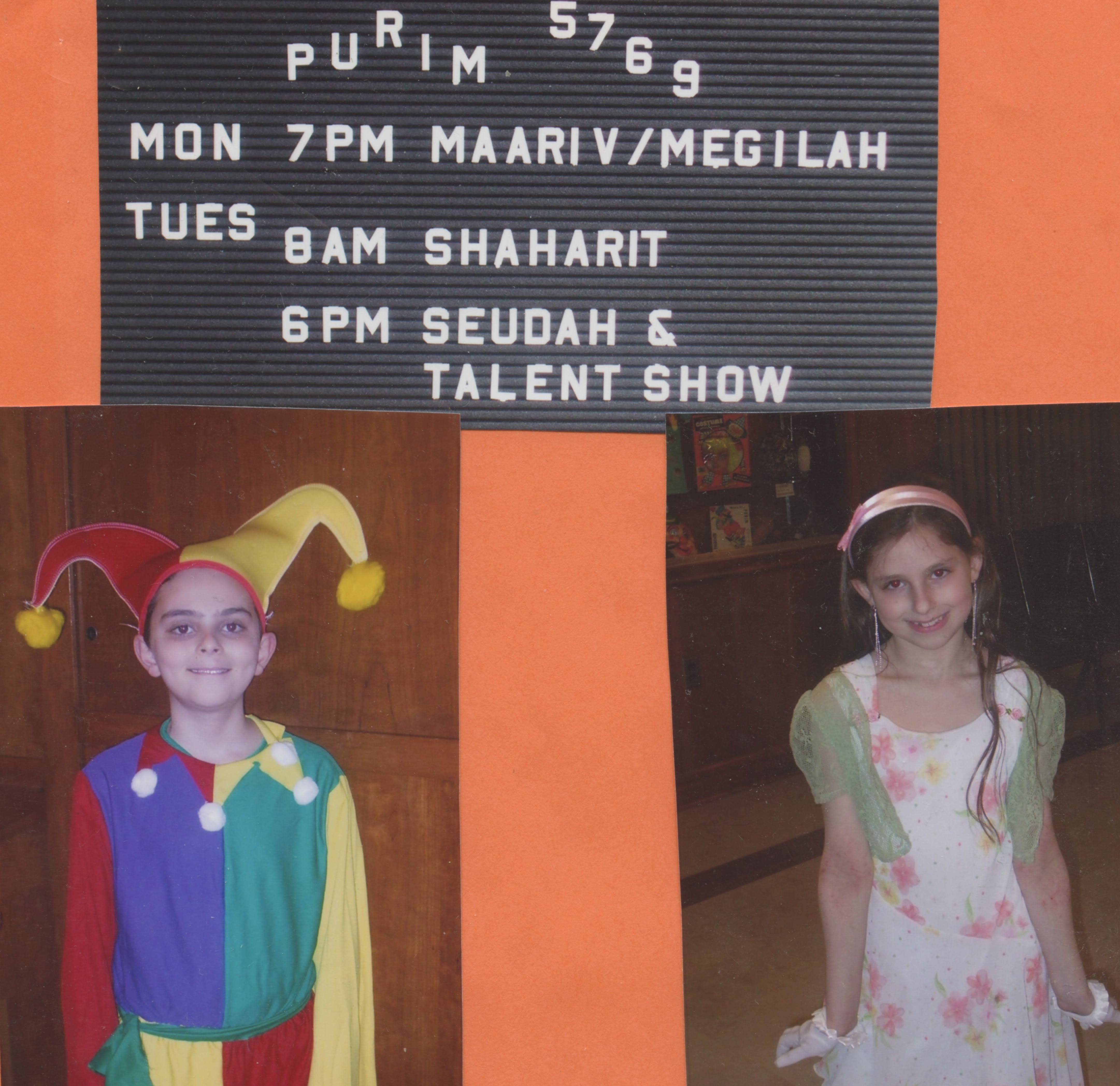 Congregation Sons of Israel of Leonia New Jersey, Children Purim Costumes, 2009