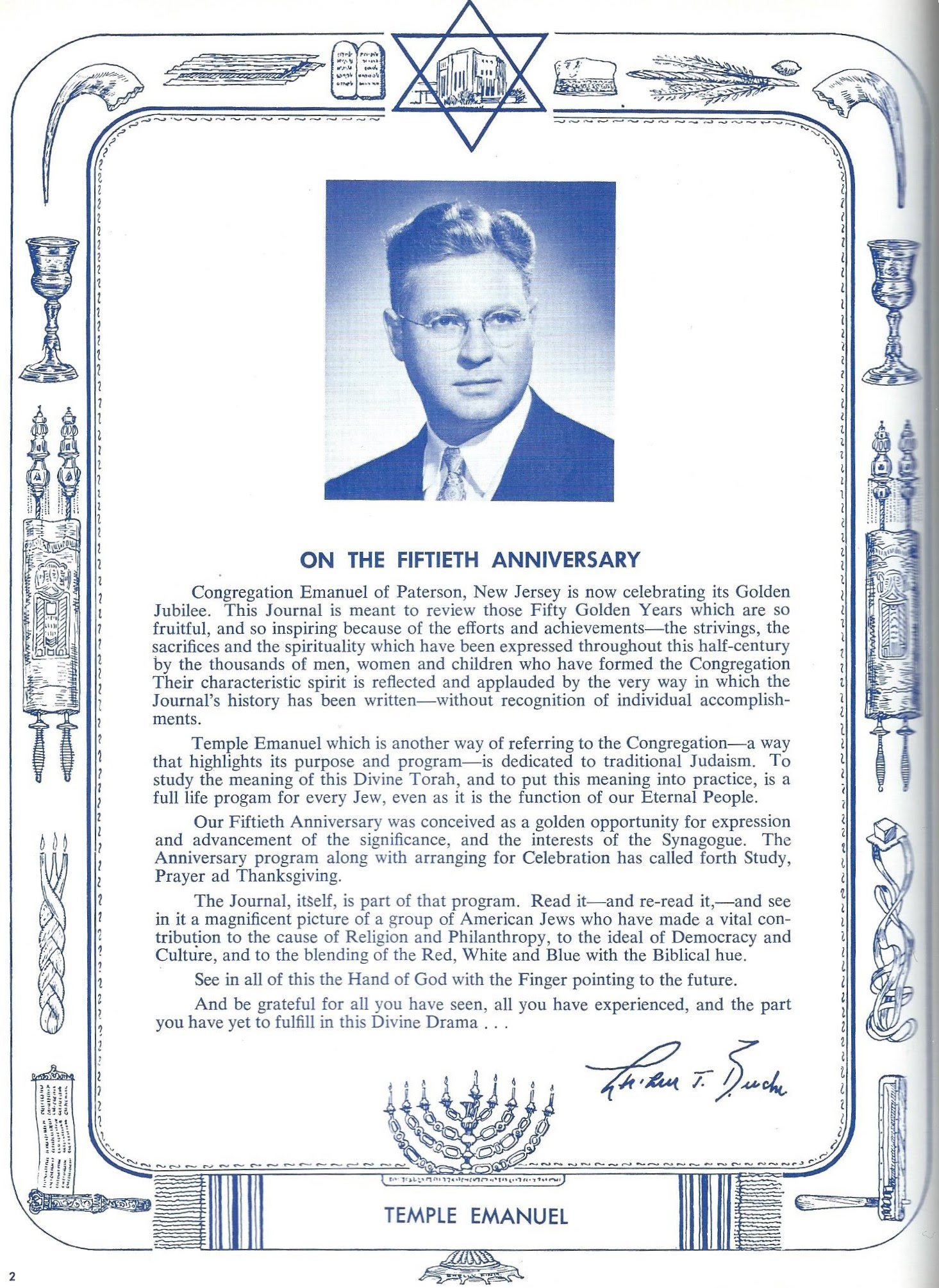 Rabbi Buch's comment 50th Anniversary