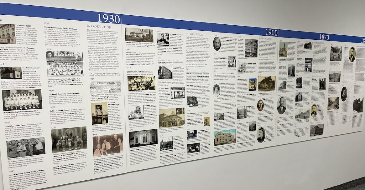 Timeline panels at the JHS Offices
