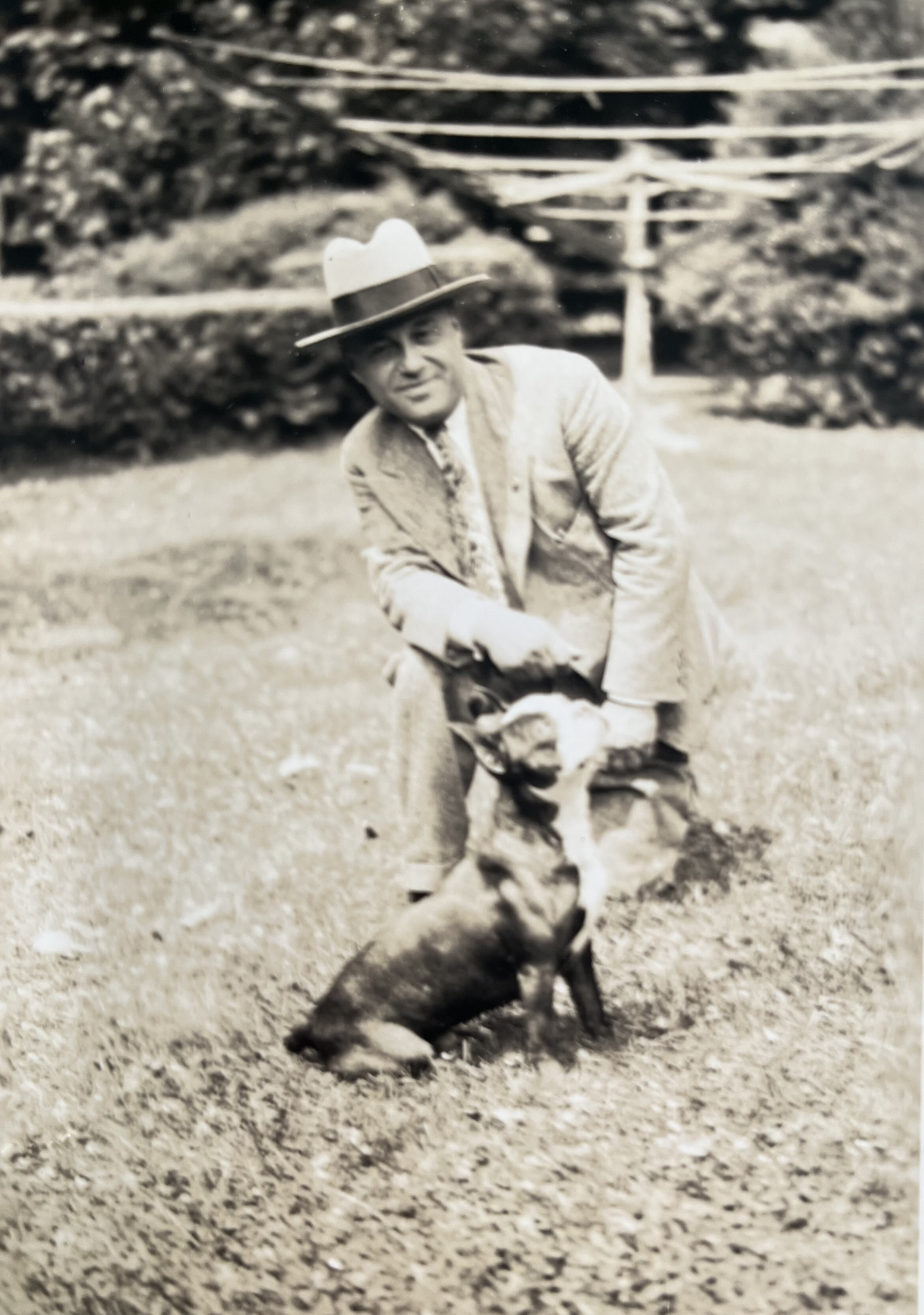 Dr Joelson with his dog Pal