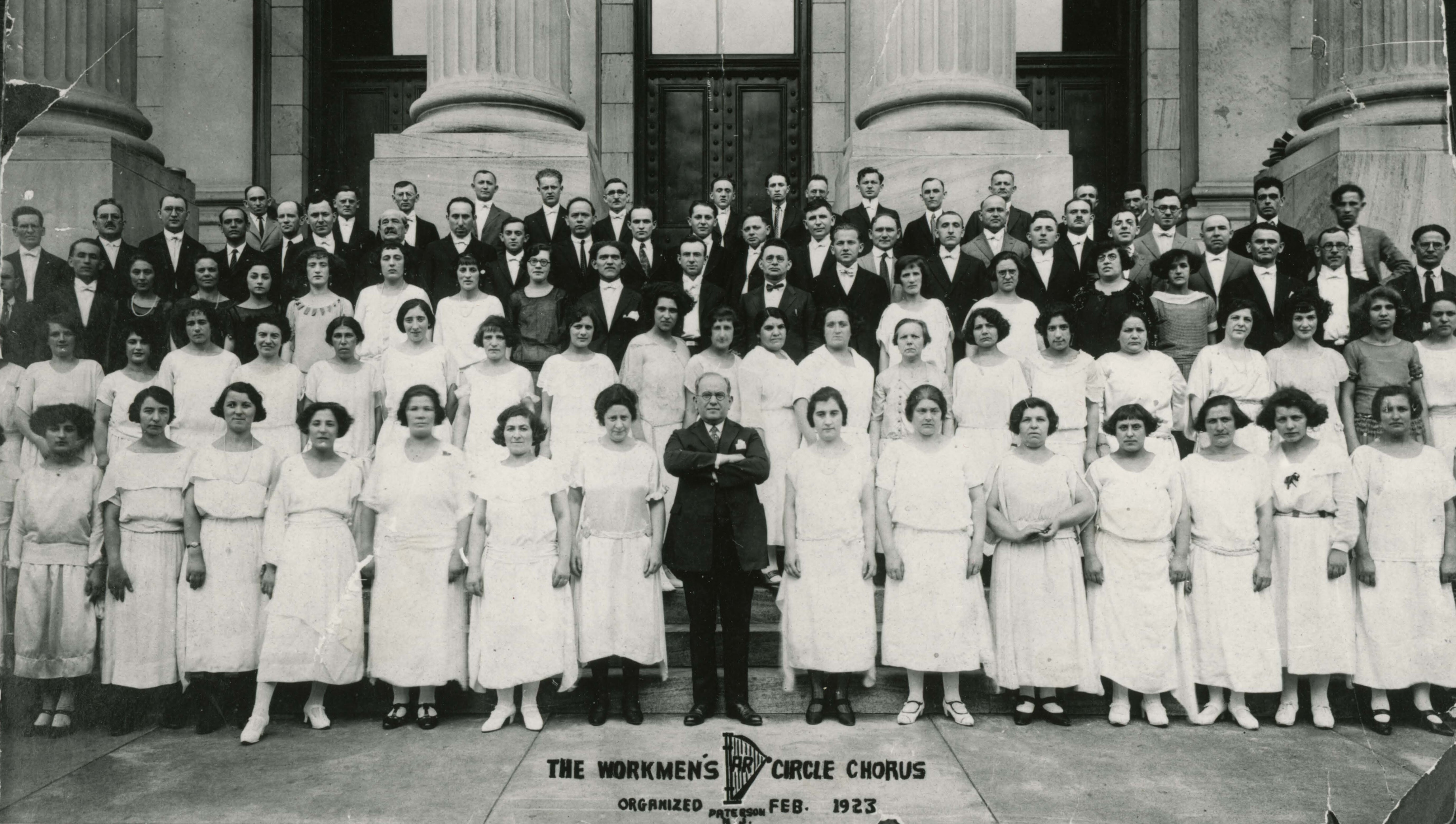 Workmen's Circle Chorus, Paterson New Jersey, February 1923, Max Friedman