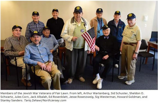 Members of the Jewish War Veterans of Fair Lawn