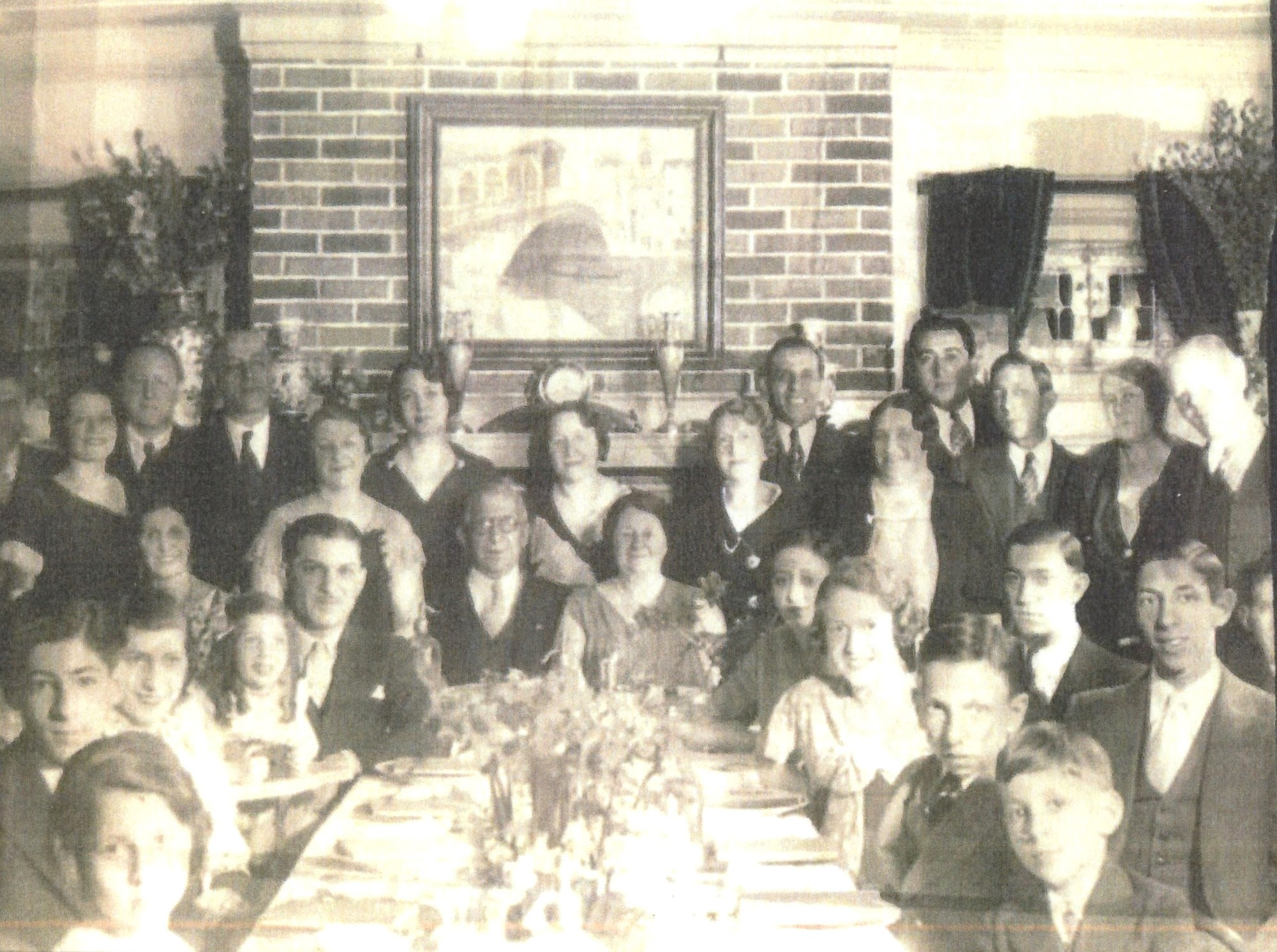 Rosen Family Passover Seder, Jacob & Esther Rosen, Paterson New Jersey, 1932