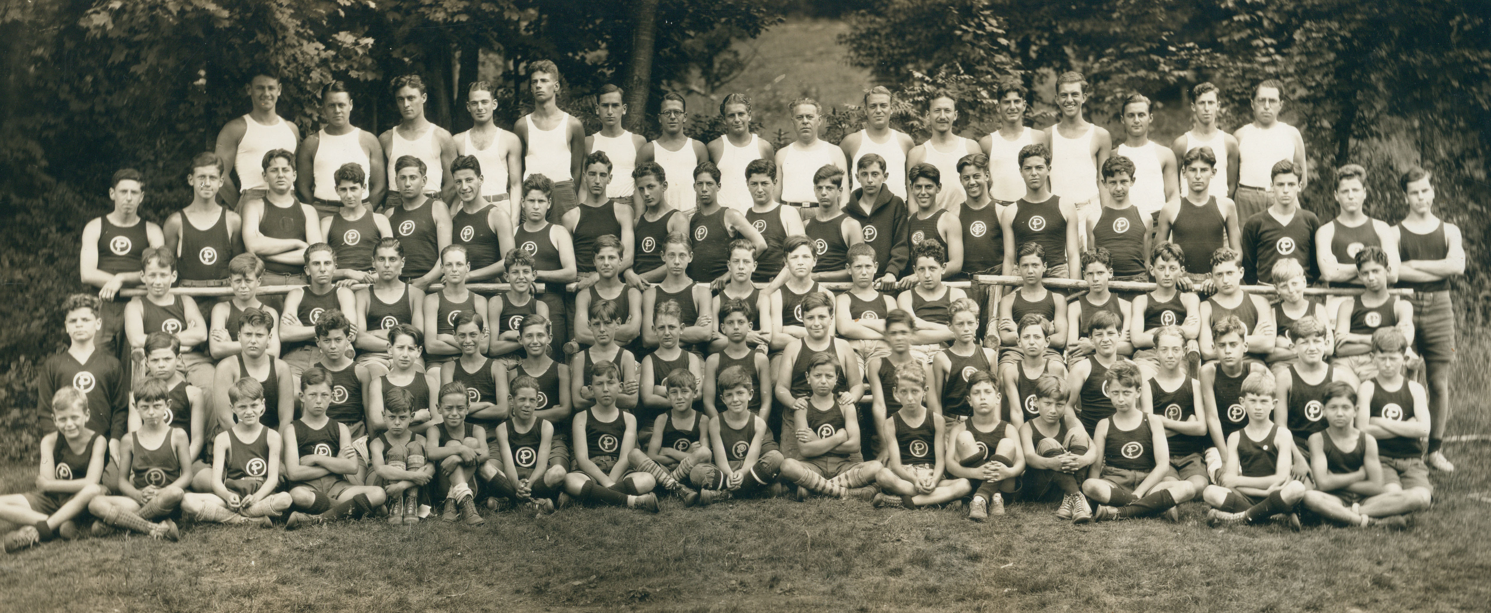 Passaic New Jersey, posed photograph of athletes, sports team