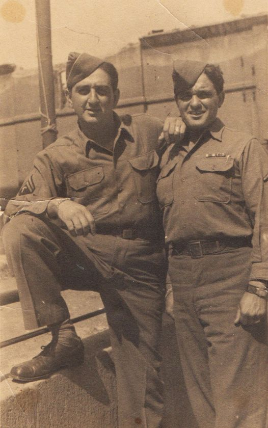 Army corporals Leonard Peres & Bernard Peres 