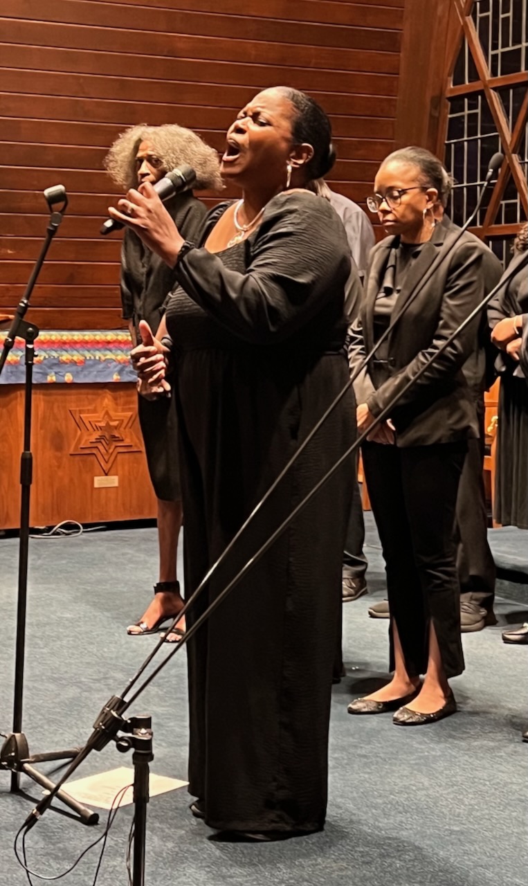Soloist Terri Collins for the song “I am Saved”