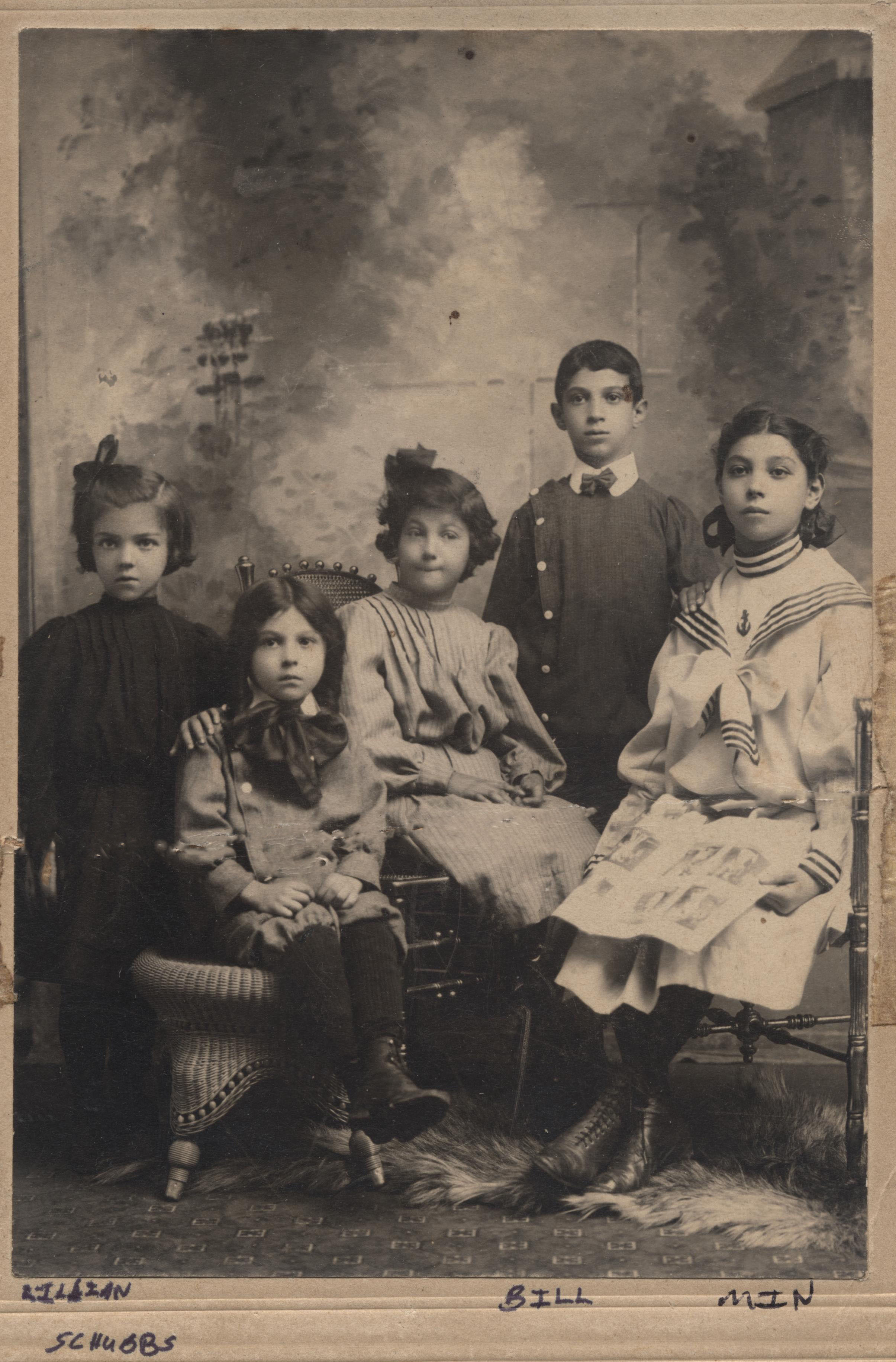 Northern New Jersey, children's portrait, Ril, Ian, Schubbs, Bill, Min, Rita Bloomfield Levin Collection