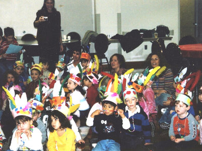 Youngsters dressed as Native Americans at the Wayne Y 