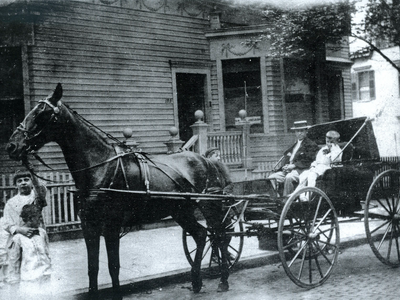 Dr Joelson making house call 1915