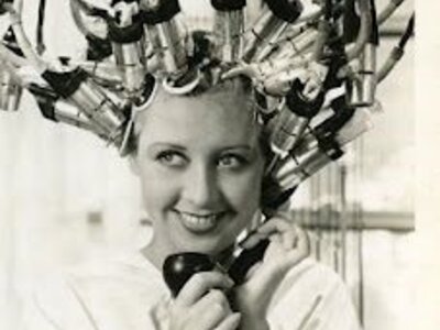 Getting a perm 1950's