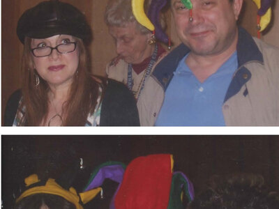 Purim Talent Show, Laurie, Ira, Iris, Tobias, Congregation Sons of Israel, Leonia NJ.jpg