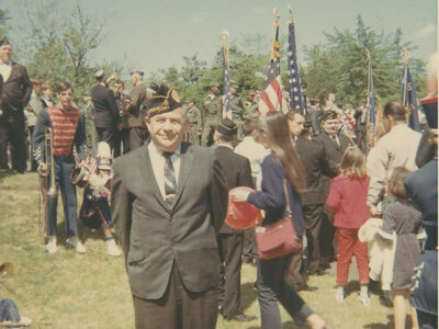 David Rosenbaum at Memorial Day ceremony