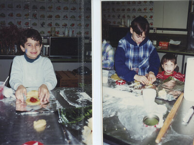 Making Hamentashen cookies at Temple Emanuel in Passaic
