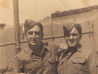 Army corporals Leonard Peres & Bernard Peres 
