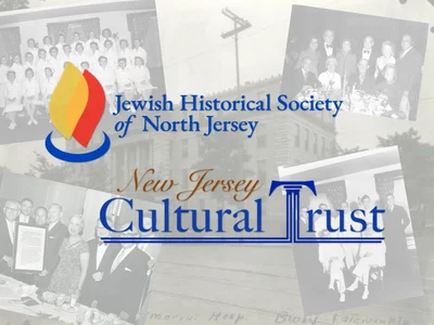 collage of old images and JHSNNJ logo with NJ Cultural Trust logo
